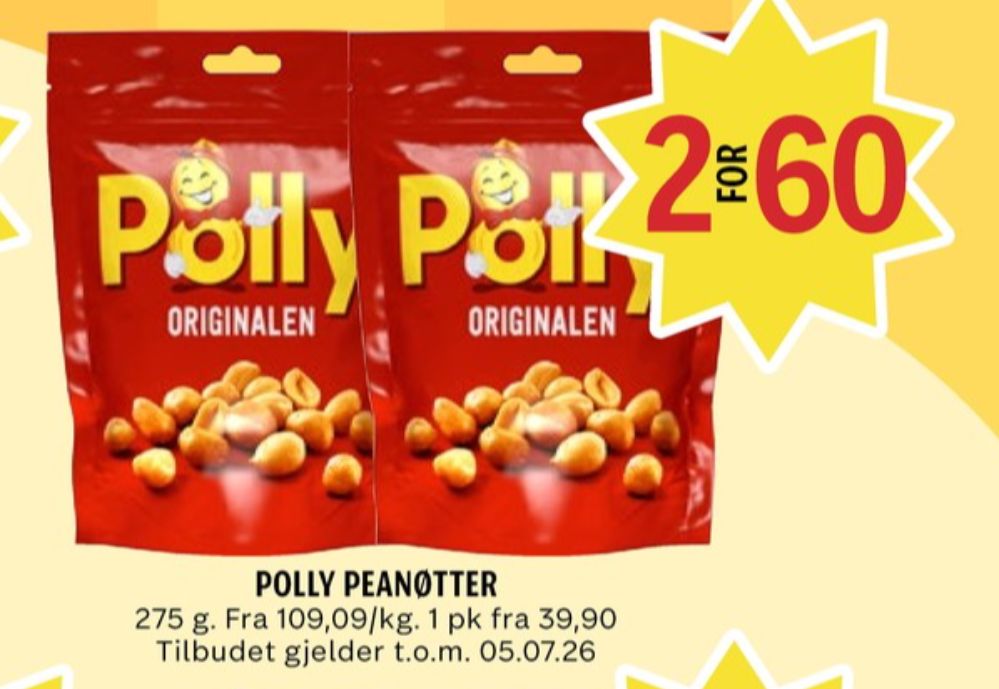 Polly, Peanøtter