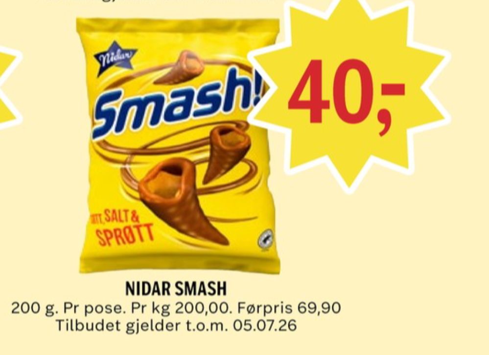 Nidar Smash!, Sjokoladepose