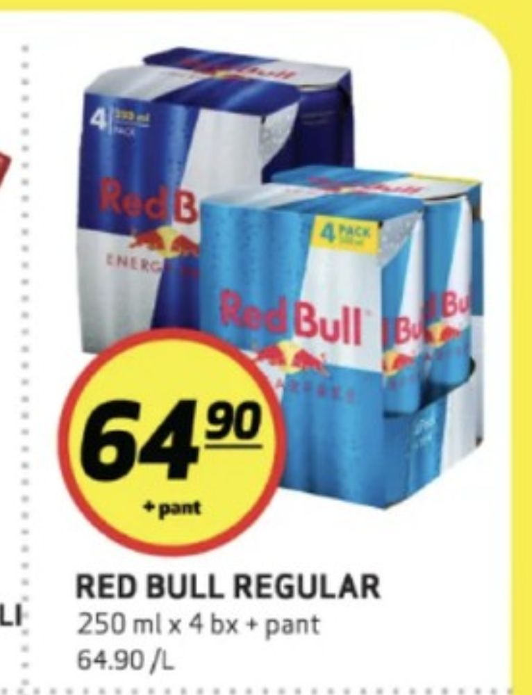 Red Bull, Energidrikk 4 pk.