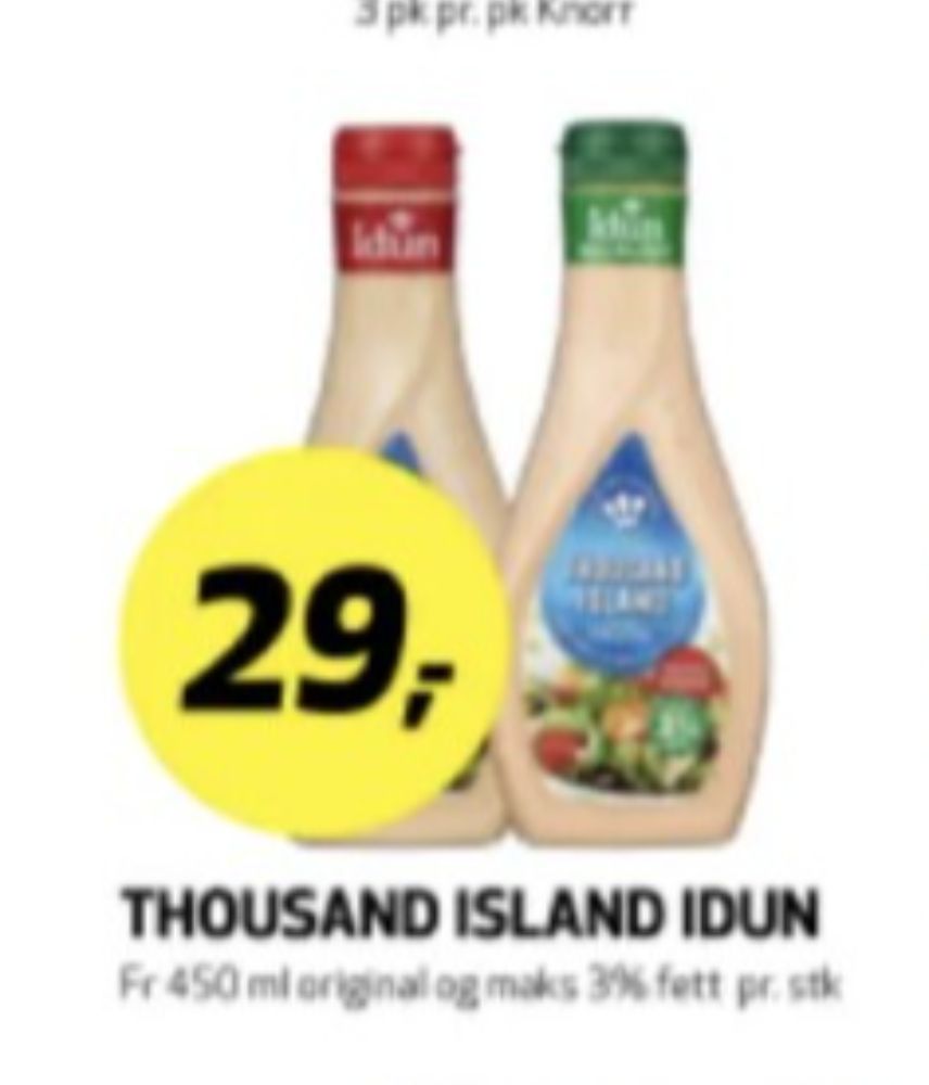 Idun, Thousand Island dressing