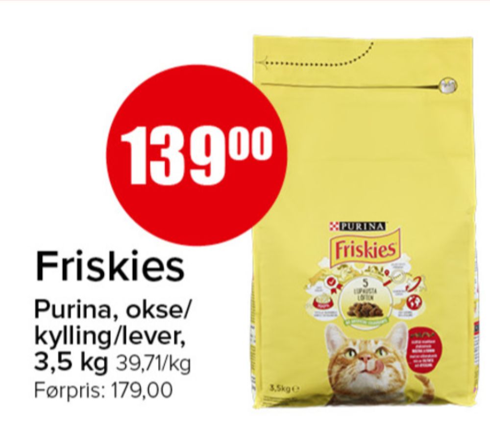 Friskies, Kattemat