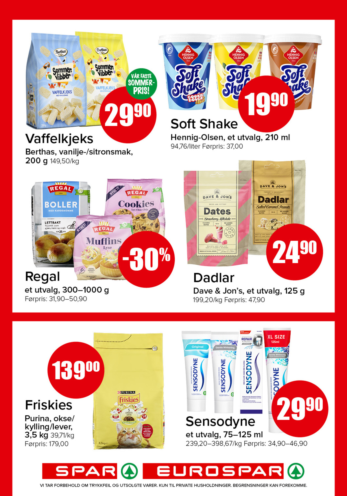 Se Spar - Eurospar kundeavis for uke 24 på Tilbudsuken.no. Se gode tilbud på mange varer, f.eks. vaffelkjeks sitron berthas eller vaffelkjeks vanilje berthas. Les kundeavisen her! Side 13