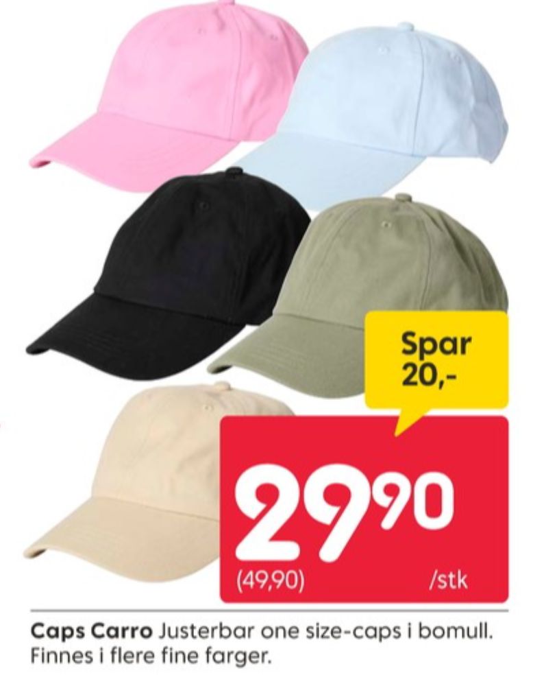 Ukjent, Caps