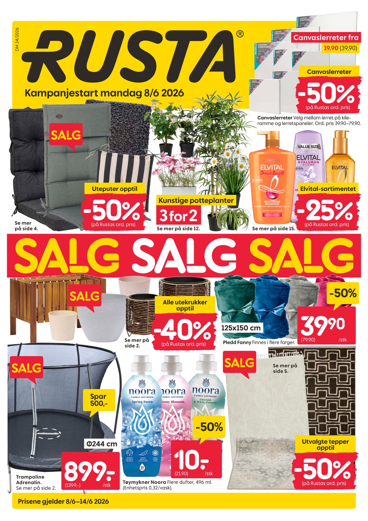 Se Rusta kundeavis for uge 24 på Tilbudsuken.no. Se gode tilbud på mange varer. Les kundeavisen her! Side 1