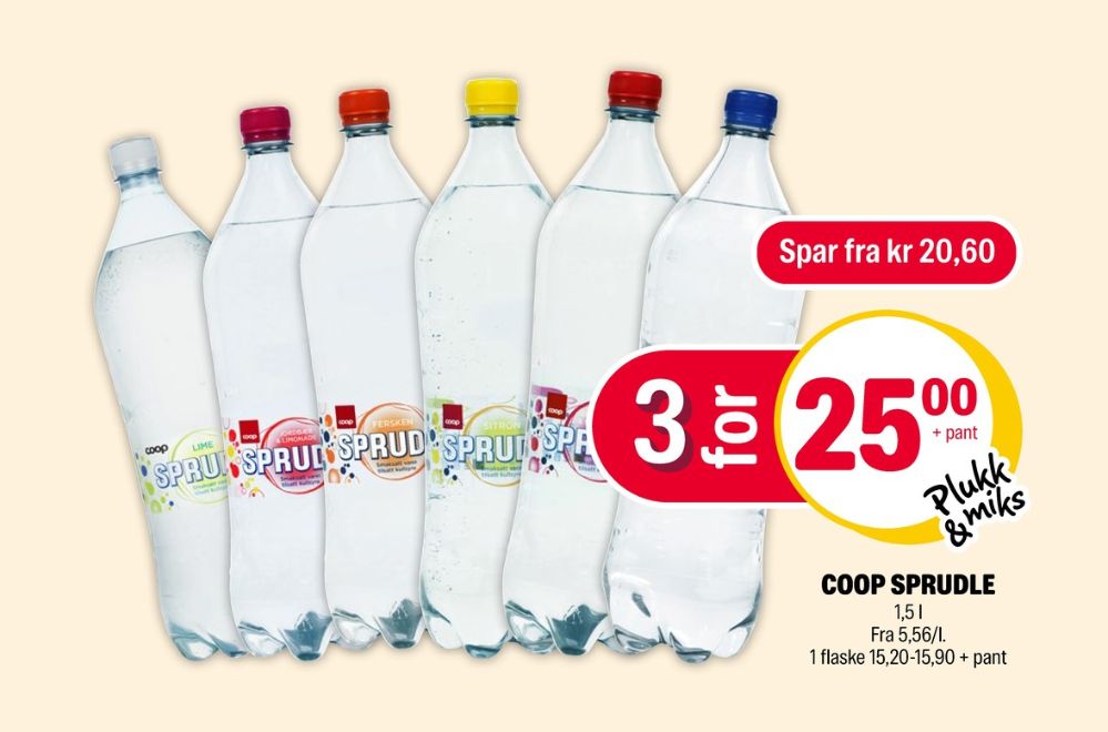 Sprudle, Vann med Kulsyre og Lime