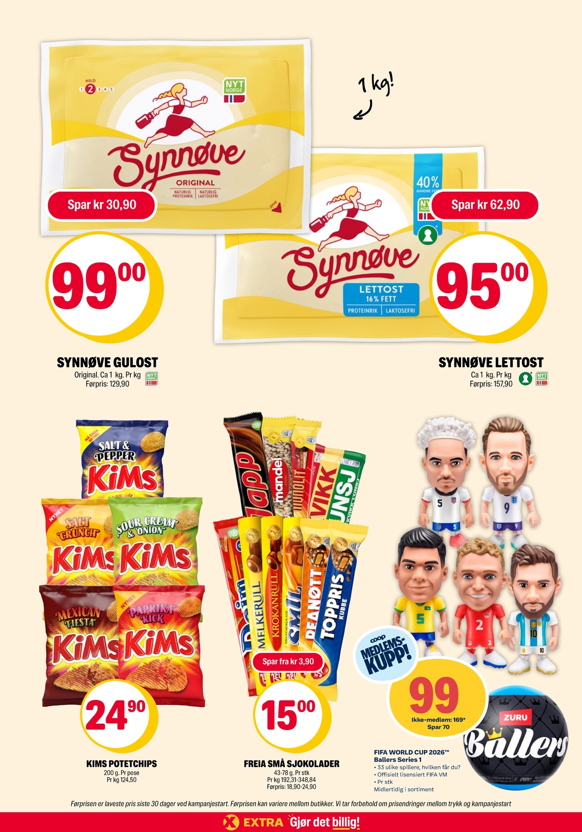 Se Coop Extra kundeavis for uke 24 på Tilbudsuken.no. Se gode tilbud på mange varer, f.eks. gulost synnøve finden eller gulost lett synnøve finden. Les kundeavisen her! Side 2