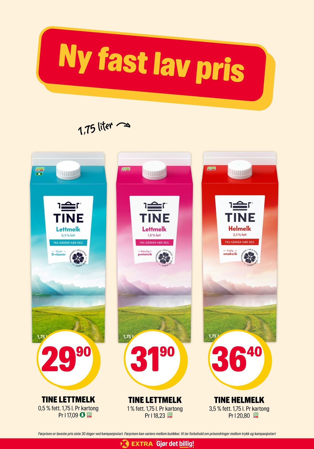 Se Coop Extra kundeavis for uke 24 på Tilbudsuken.no. Se gode tilbud på mange varer, f.eks. lettmelk 0,5% tine eller lettmelk 1,0% tine. Les kundeavisen her! Side 15