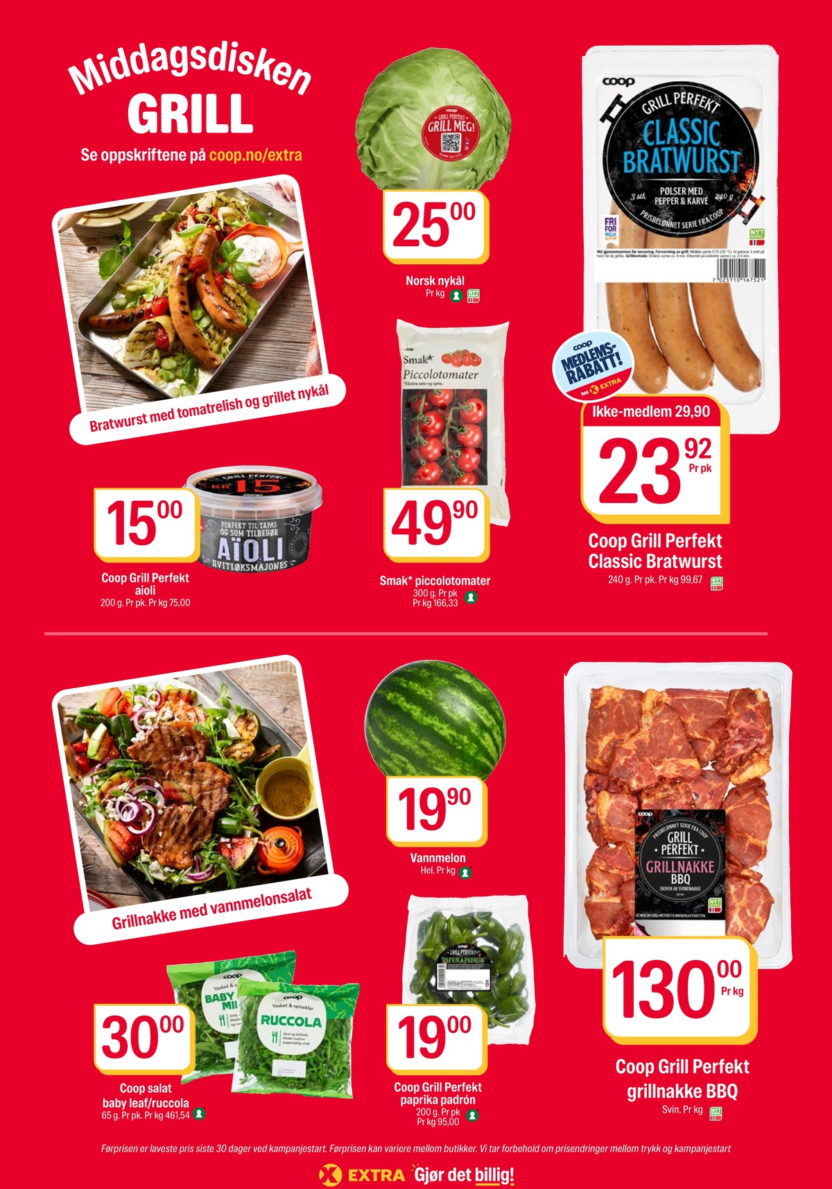 Se Coop Extra kundeavis for uke 24 på Tilbudsuken.no. Se gode tilbud på mange varer, f.eks. classic bratwurst coop eller nakkekoteletter coop. Les kundeavisen her! Side 18