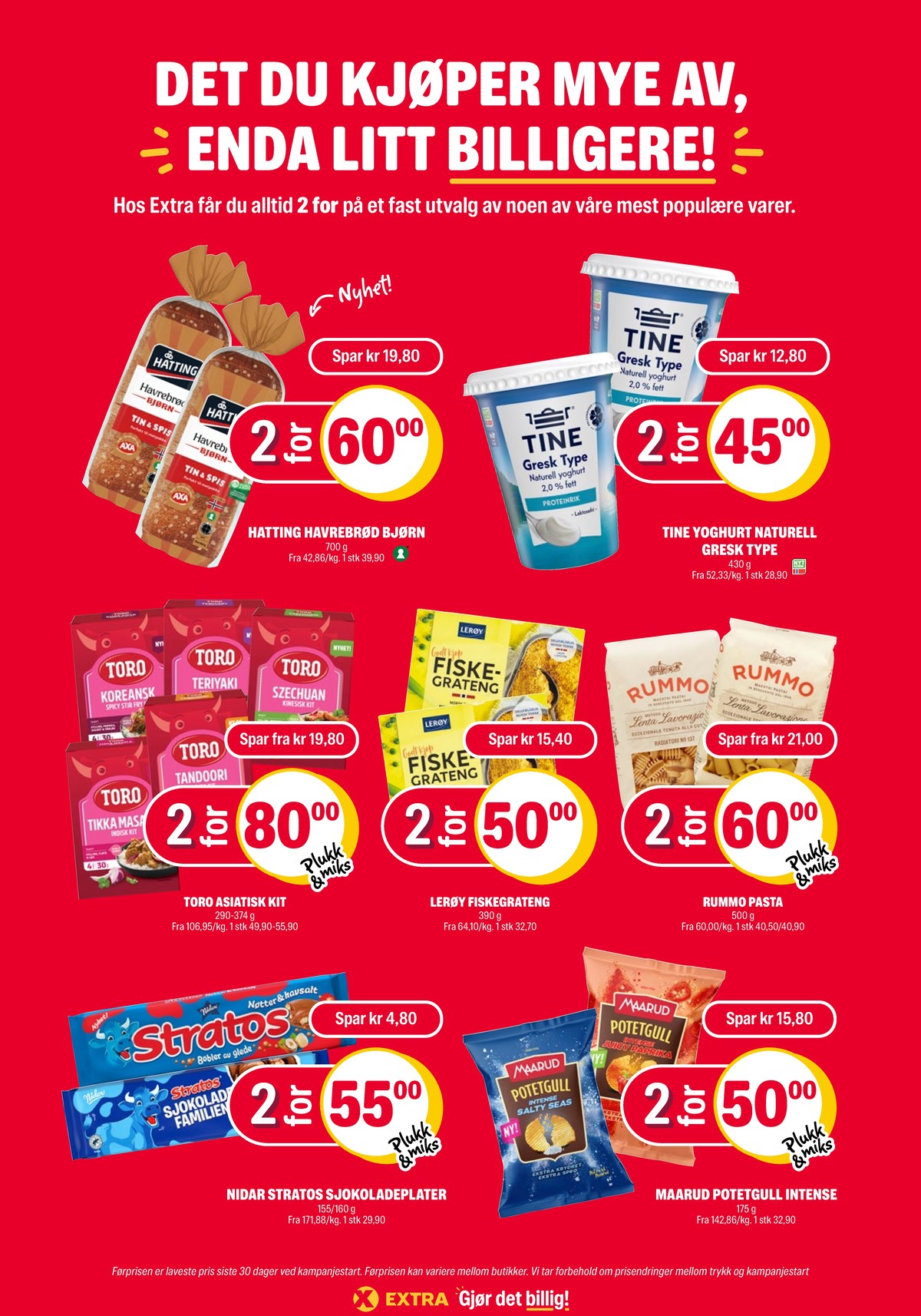 Se Coop Extra kundeavis for uke 24 på Tilbudsuken.no. Se gode tilbud på mange varer, f.eks. havrebrød bjørn axa hatting eller gresk naturell yoghurt tine. Les kundeavisen her! Side 33