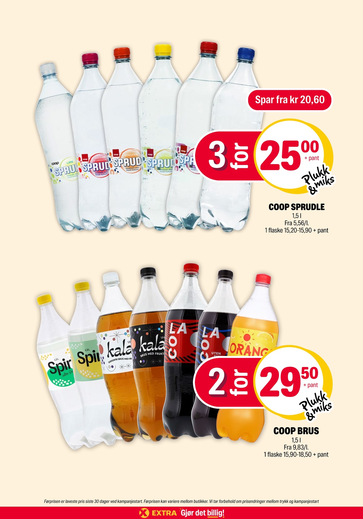 Se Coop Extra kundeavis for uke 24 på Tilbudsuken.no. Se gode tilbud på mange varer, f.eks. vann med kulsyre og sitron sprudle eller vann med kulsyre og lime sprudle. Les kundeavisen her! Side 35
