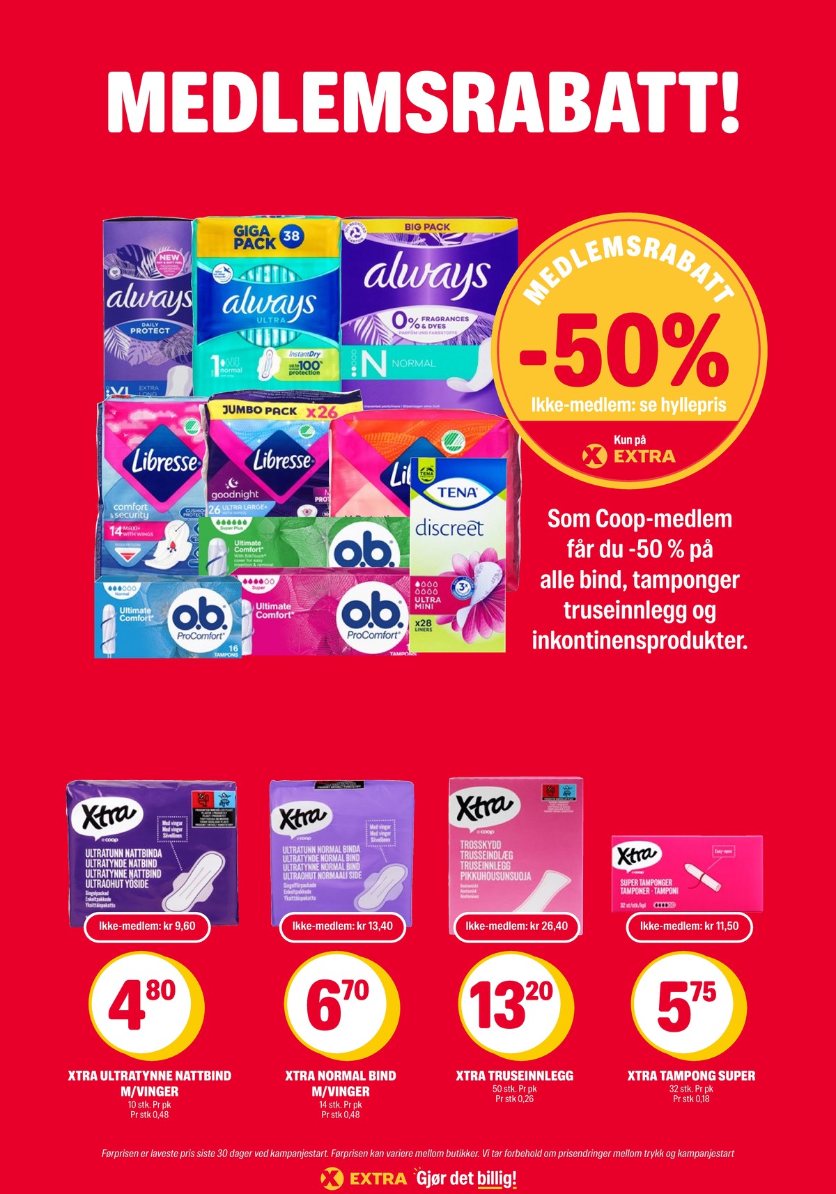 Se Coop Extra kundeavis for uke 24 på Tilbudsuken.no. Se gode tilbud på mange varer, f.eks. sanitetsbind libresse eller tamponger o.b.. Les kundeavisen her! Side 37