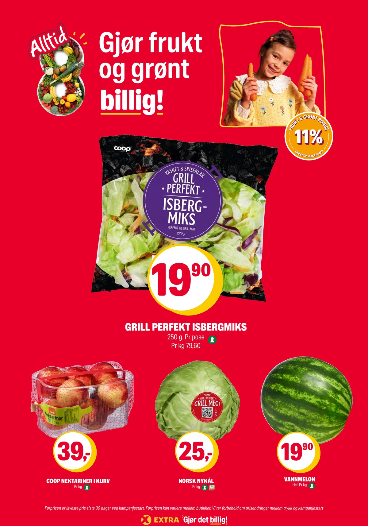 Se Coop Extra kundeavis for uke 24 på Tilbudsuken.no. Se gode tilbud på mange varer, f.eks. salat coop eller vannmelon ukjent. Les kundeavisen her! Side 8