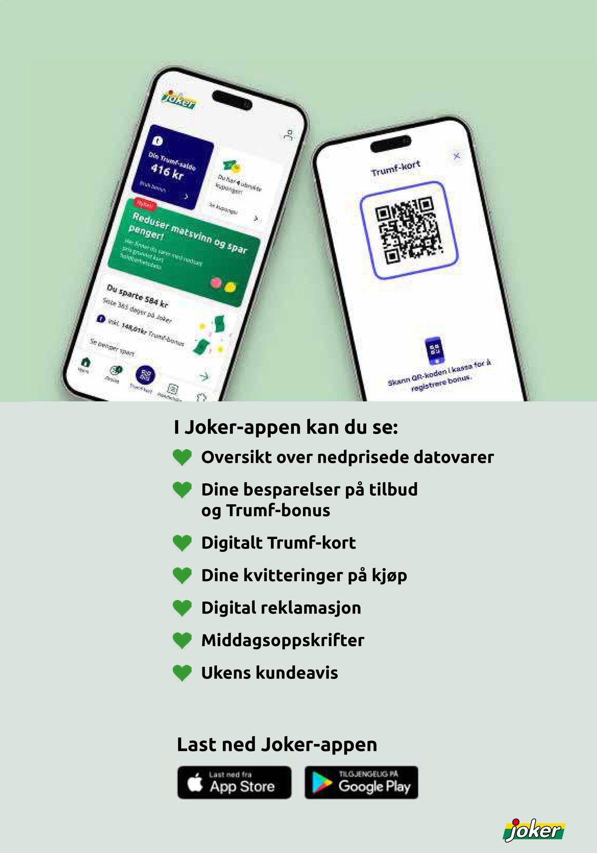 Se Joker kundeavis for uge 24 på Tilbudsuken.no. Se gode tilbud på mange varer. Les kundeavisen her! Side 22