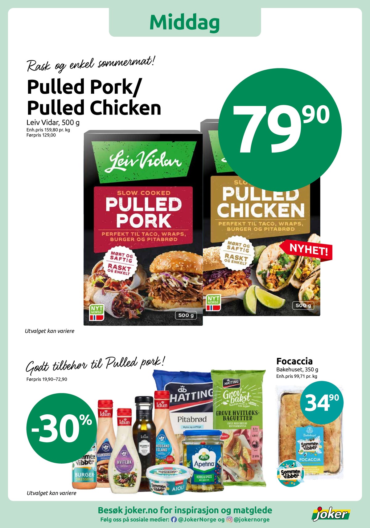 Se Joker kundeavis for uge 24 på Tilbudsuken.no. Se gode tilbud på mange varer. Les kundeavisen her! Side 7