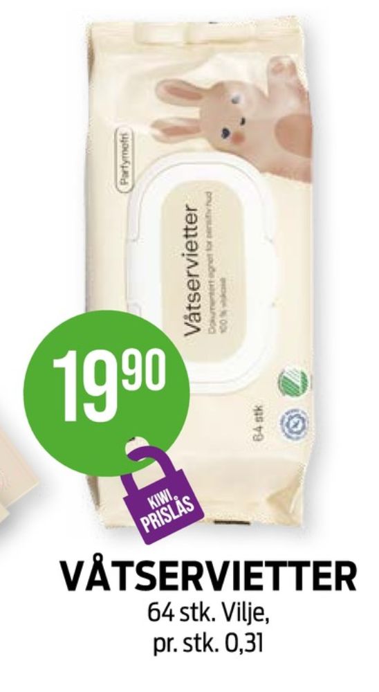 Vilje, Våtservietter
