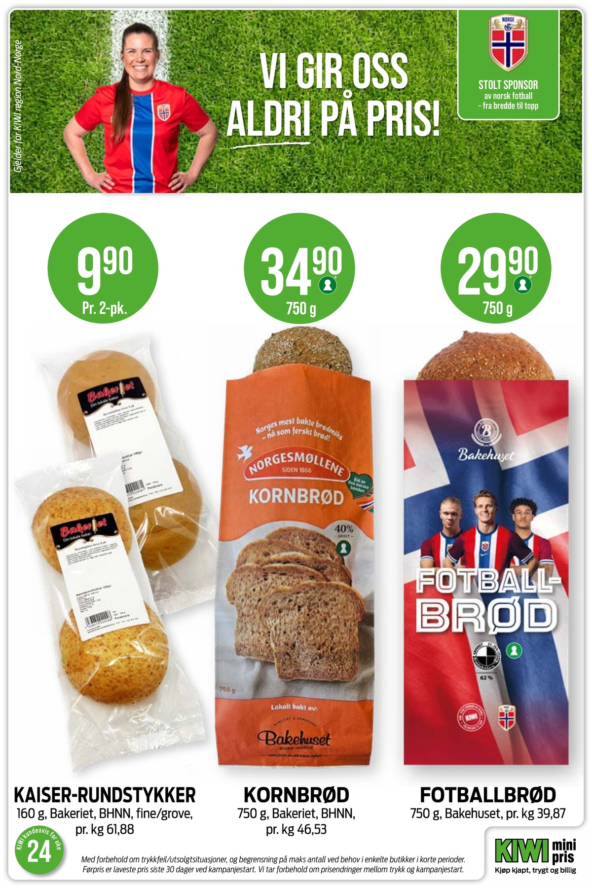 Se Kiwi kundeavis for uke 24 på Tilbudsuken.no. Se gode tilbud på mange varer, f.eks. rundstykker ukjent eller brød eldorado. Les kundeavisen her! Side 7