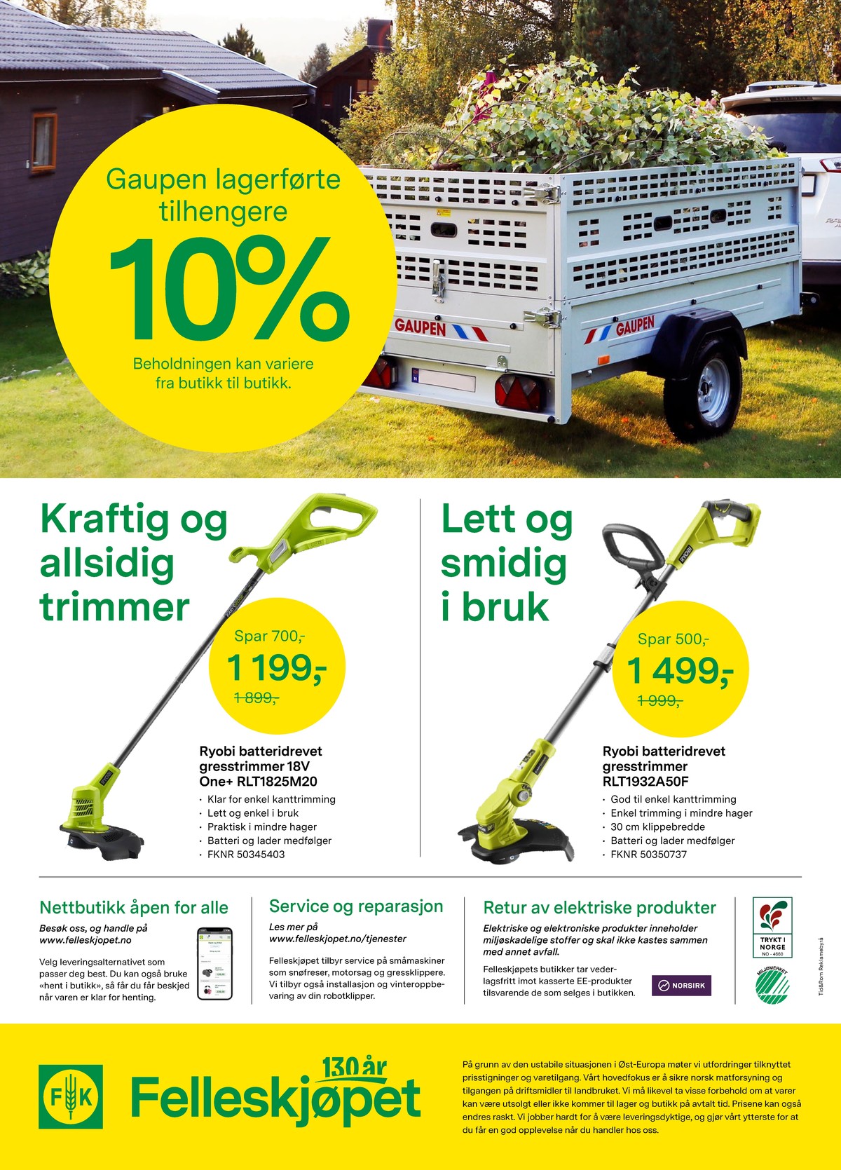 Se Felleskjøpet kundeavis for uge 24 på Tilbudsuken.no. Se gode tilbud på mange varer. Les kundeavisen her! Side 8