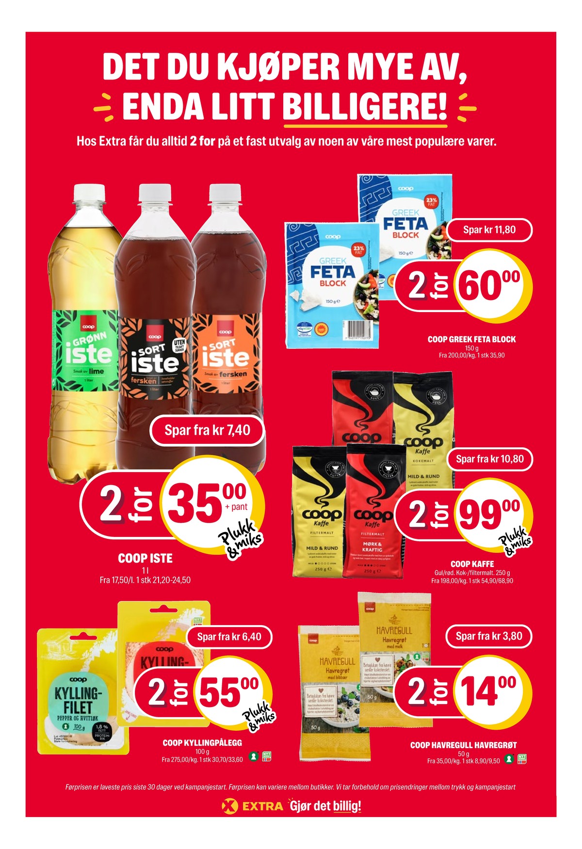 Se Coop Extra kundeavis for uge 24 på Tilbudsuken.no. Se gode tilbud på mange varer. Les kundeavisen her! Side 33