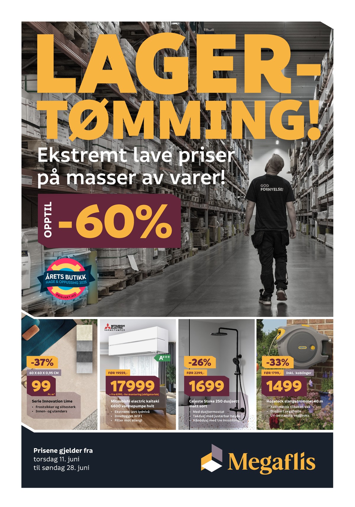 Se Megaflis kundeavis for uge 25 på Tilbudsuken.no. Se gode tilbud på mange varer. Les kundeavisen her! Side 1