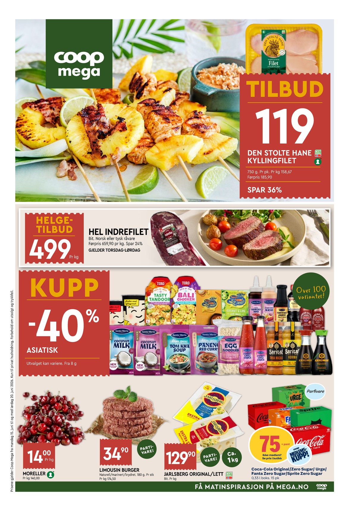 Se Coop Mega kundeavis for uge 25 på Tilbudsuken.no. Se gode tilbud på mange varer. Les kundeavisen her! Side 1