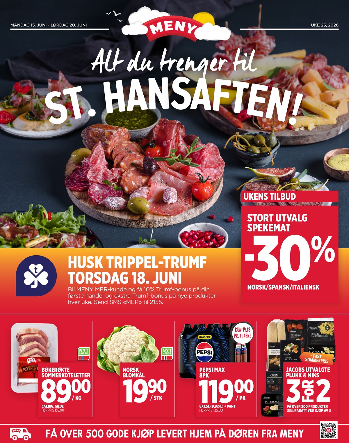 Se Meny kundeavis for uge 25 på Tilbudsuken.no. Se gode tilbud på mange varer. Les kundeavisen her! Side 1