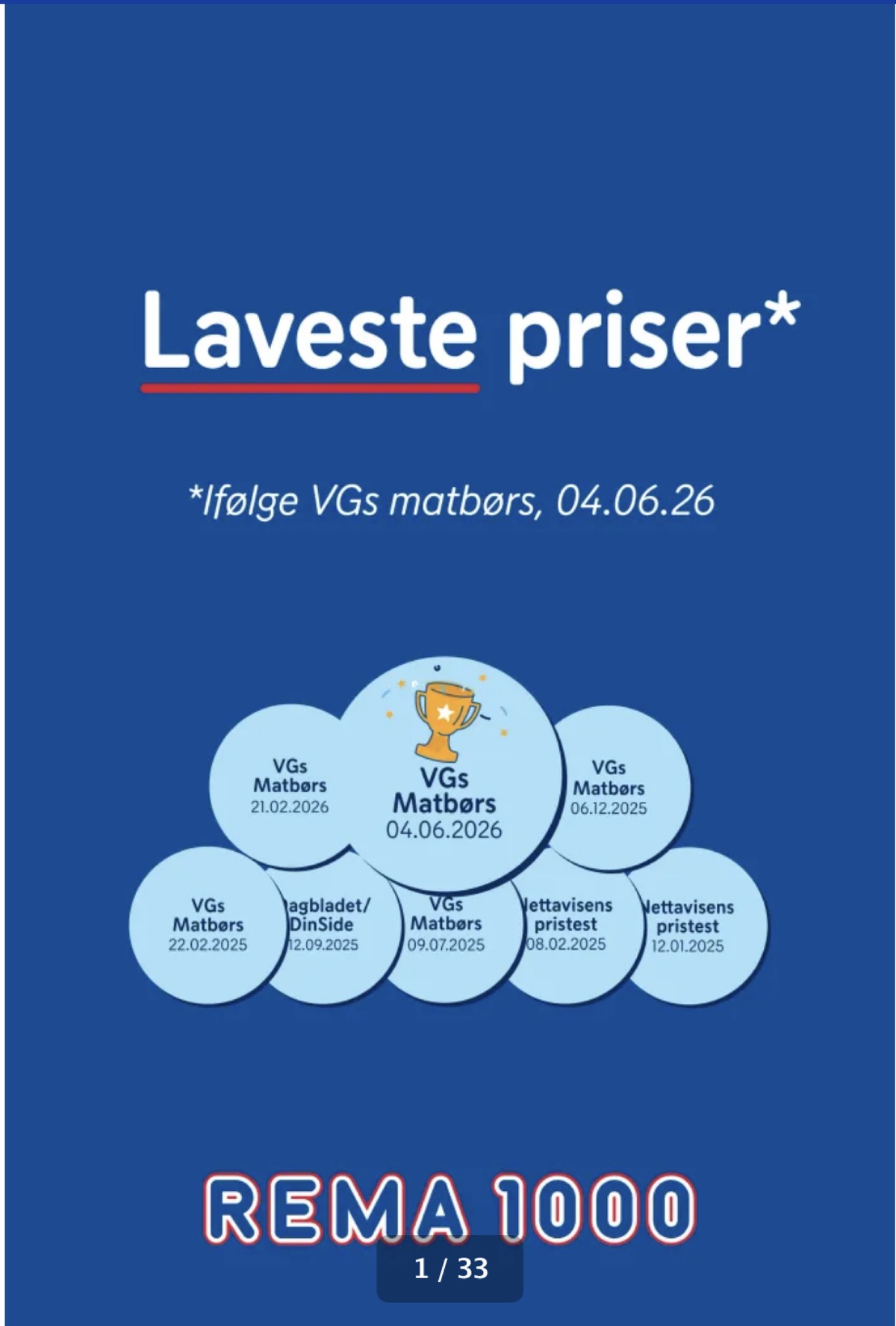 Se Rema 1000 kundeavis for uge 25 på Tilbudsuken.no. Se gode tilbud på mange varer. Les kundeavisen her! Side 1