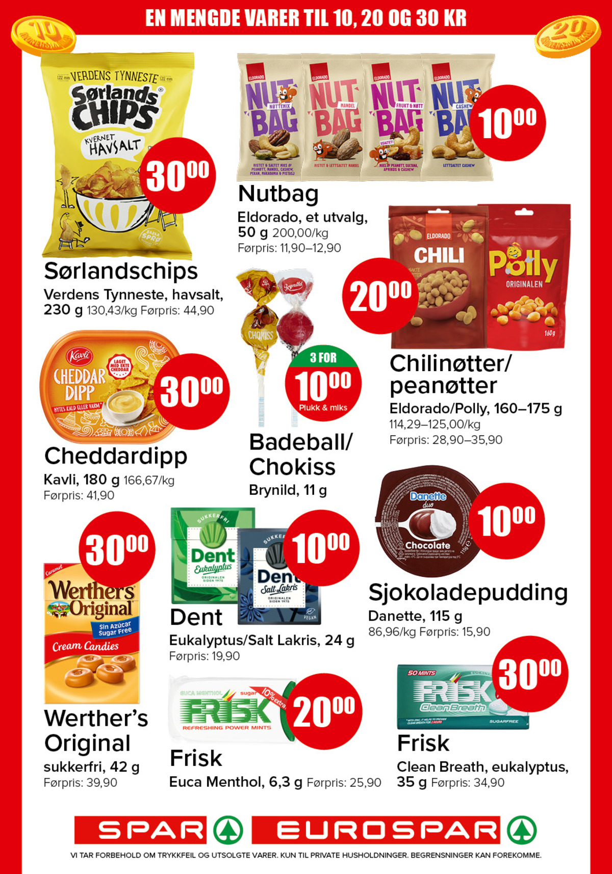 Se Spar - Eurospar kundeavis for uke 25 på Tilbudsuken.no. Se gode tilbud på mange varer, f.eks. pastiller frisk eller pudding danette. Les kundeavisen her! Side 14