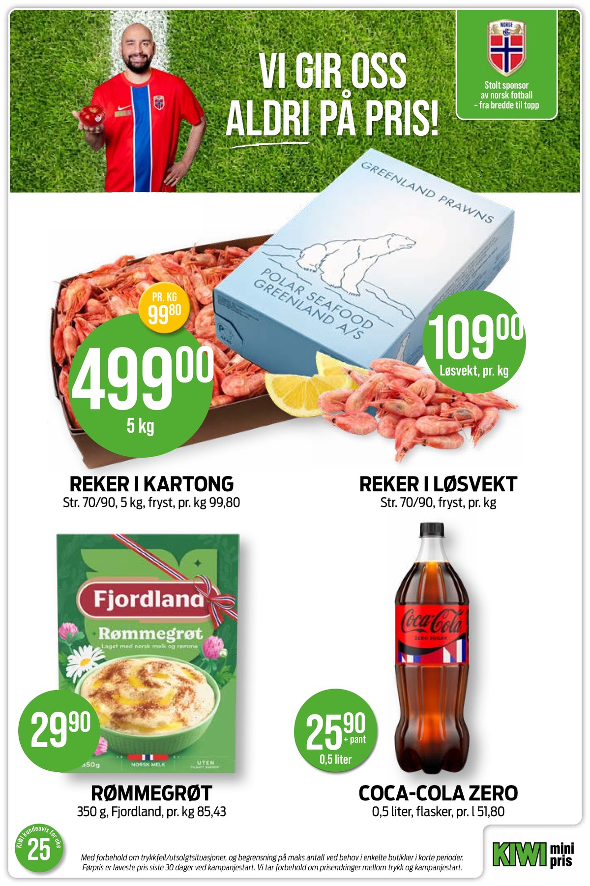 Se Kiwi kundeavis for uke 25 på Tilbudsuken.no. Se gode tilbud på mange varer, f.eks. reker polar seafood eller reker ukjent. Les kundeavisen her! Side 10
