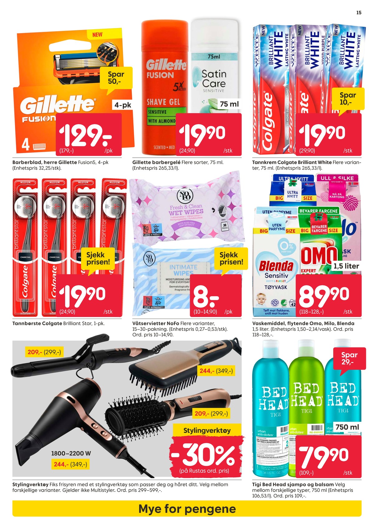 Se Rusta kundeavis for uke 25 på Tilbudsuken.no. Se gode tilbud på mange varer, f.eks. barberblader fusion 5 eller vaskeservietter nofo. Les kundeavisen her! Side 15