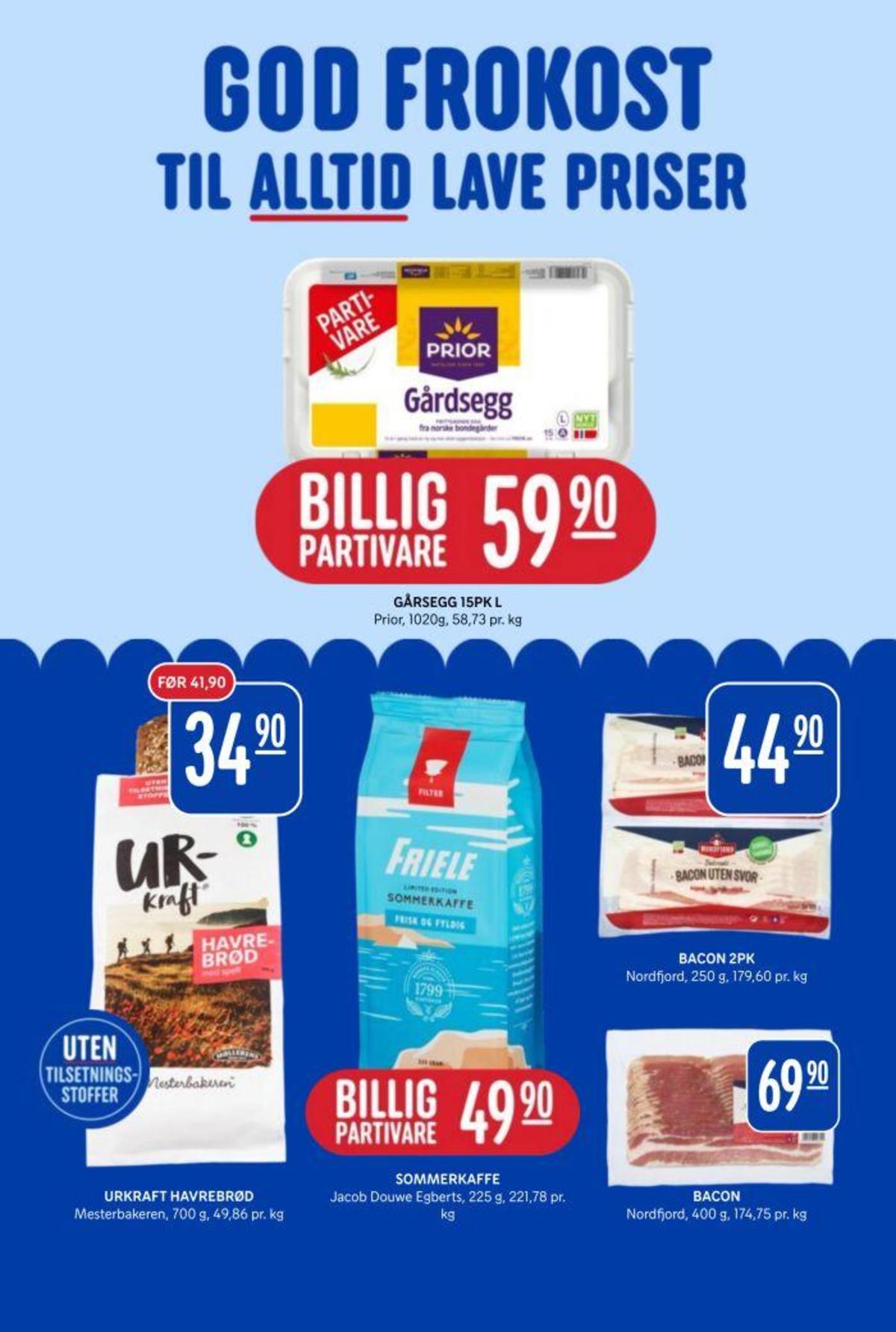 Se Rema 1000 kundeavis for uke 25 på Tilbudsuken.no. Se gode tilbud på mange varer, f.eks. egg prior eller bacon nordfjord. Les kundeavisen her! Side 19