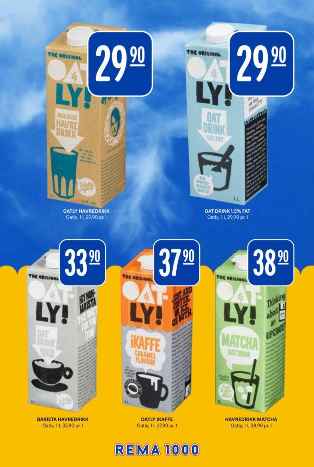 Se Rema 1000 kundeavis for uke 25 på Tilbudsuken.no. Se gode tilbud på mange varer, f.eks. havredrikk oatly eller havredrikk oatly. Les kundeavisen her! Side 24