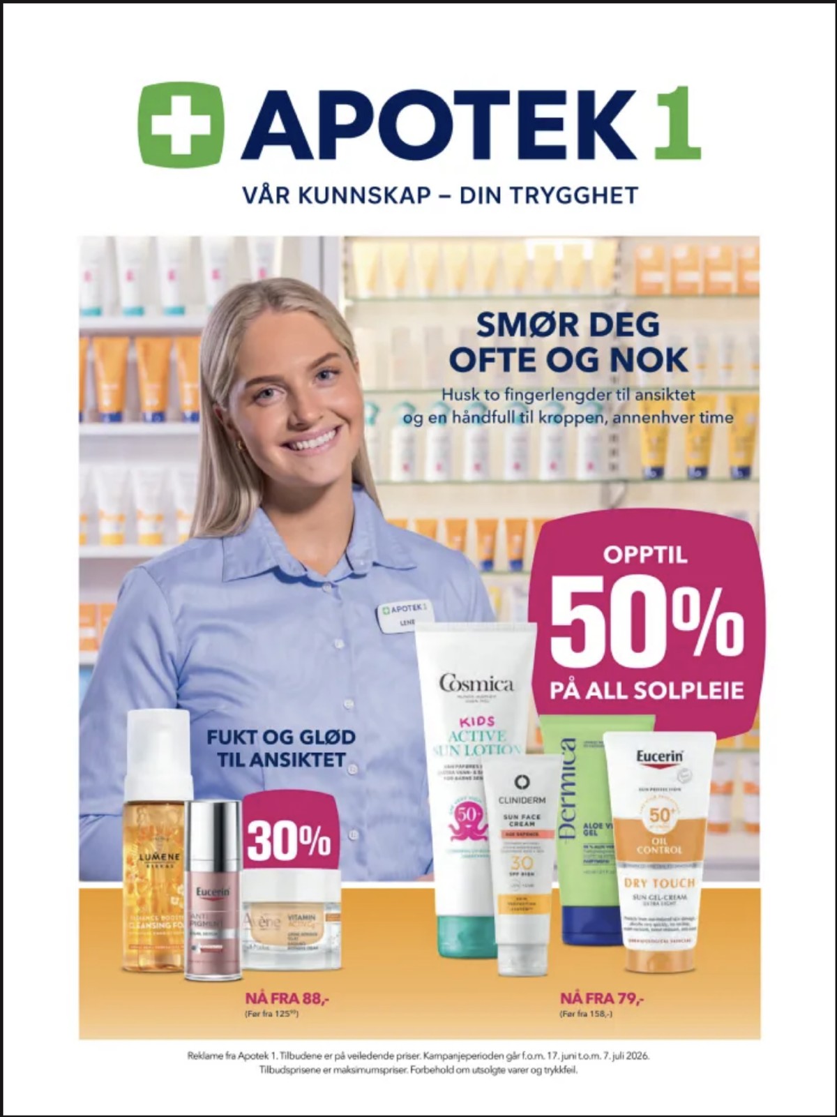 Se Apotek 1 kundeavis for uge 26 på Tilbudsuken.no. Se gode tilbud på mange varer. Les kundeavisen her! Side 1