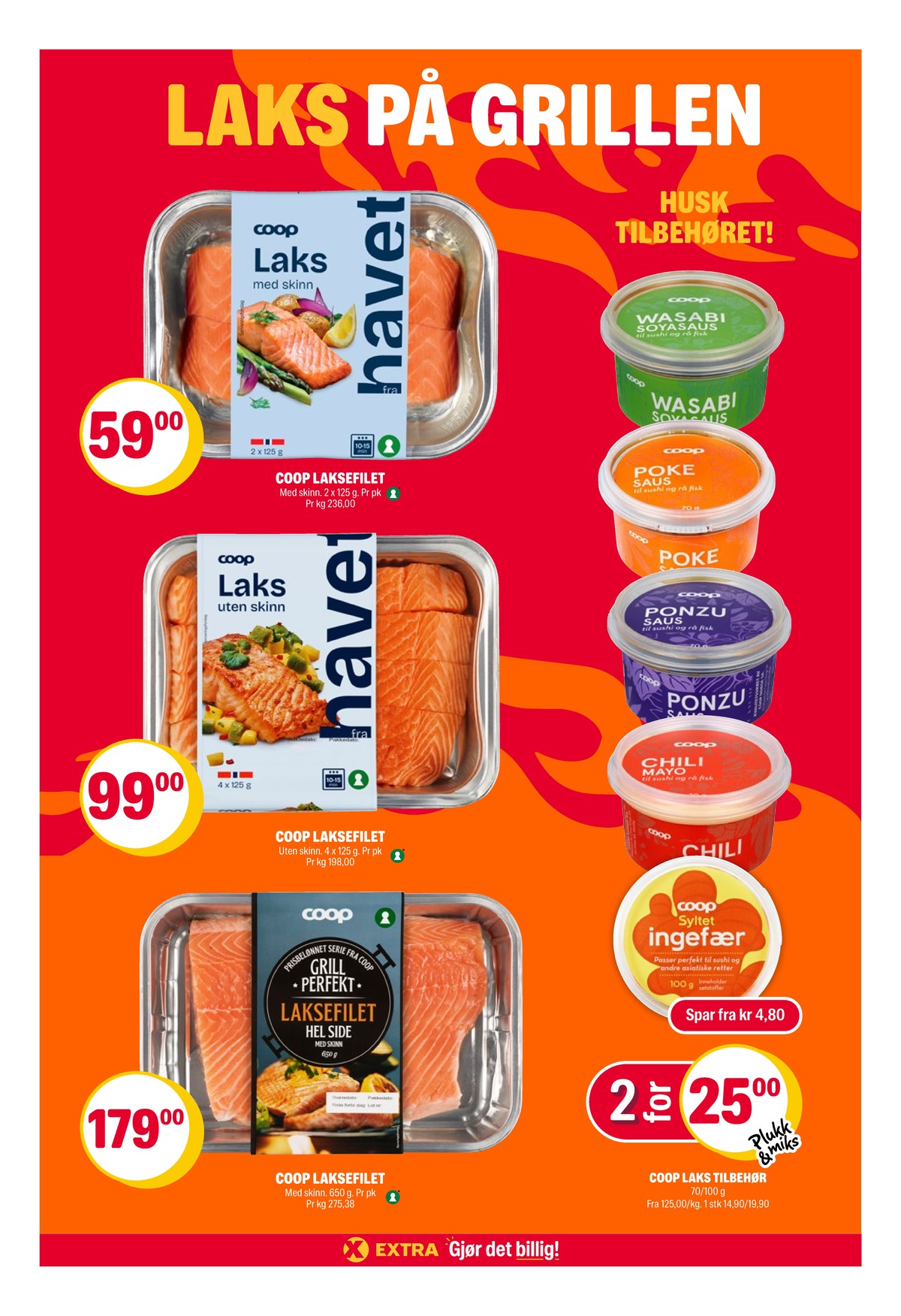 Se Coop Extra kundeavis for uke 26 på Tilbudsuken.no. Se gode tilbud på mange varer, f.eks. laksefilet coop eller laksefilet coop. Les kundeavisen her! Side 13