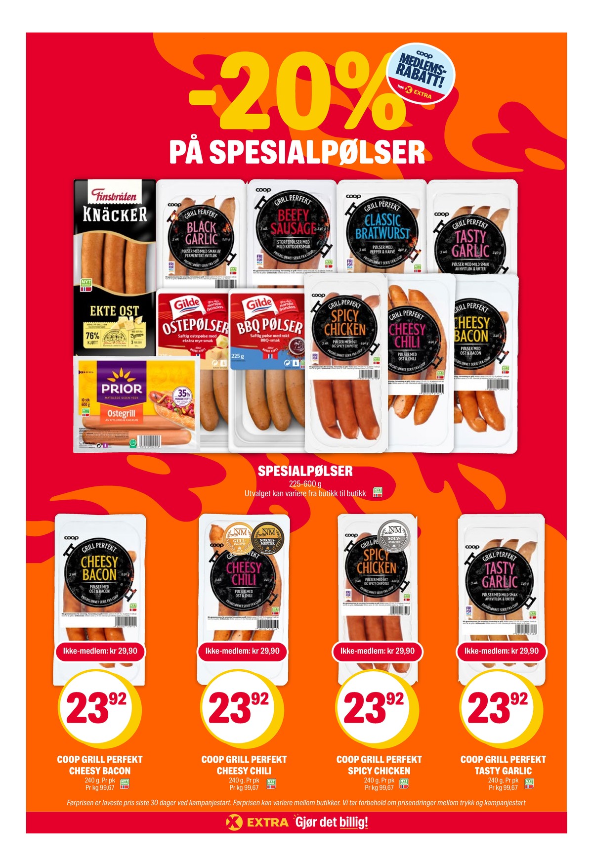 Se Coop Extra kundeavis for uke 26 på Tilbudsuken.no. Se gode tilbud på mange varer, f.eks. black garlicpølse coop eller beefy sausage coop. Les kundeavisen her! Side 3