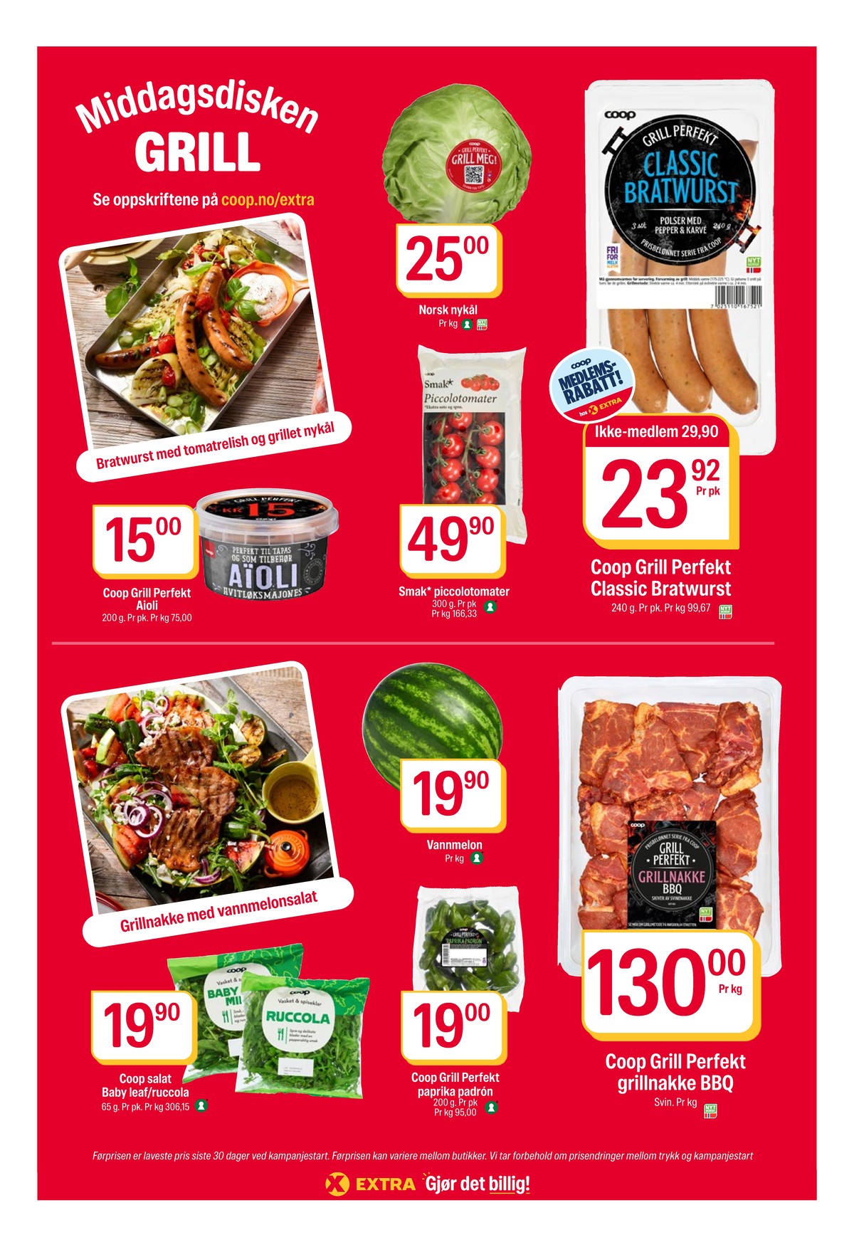 Se Coop Extra kundeavis for uke 26 på Tilbudsuken.no. Se gode tilbud på mange varer, f.eks. classic bratwurst coop eller nakkekoteletter coop. Les kundeavisen her! Side 25
