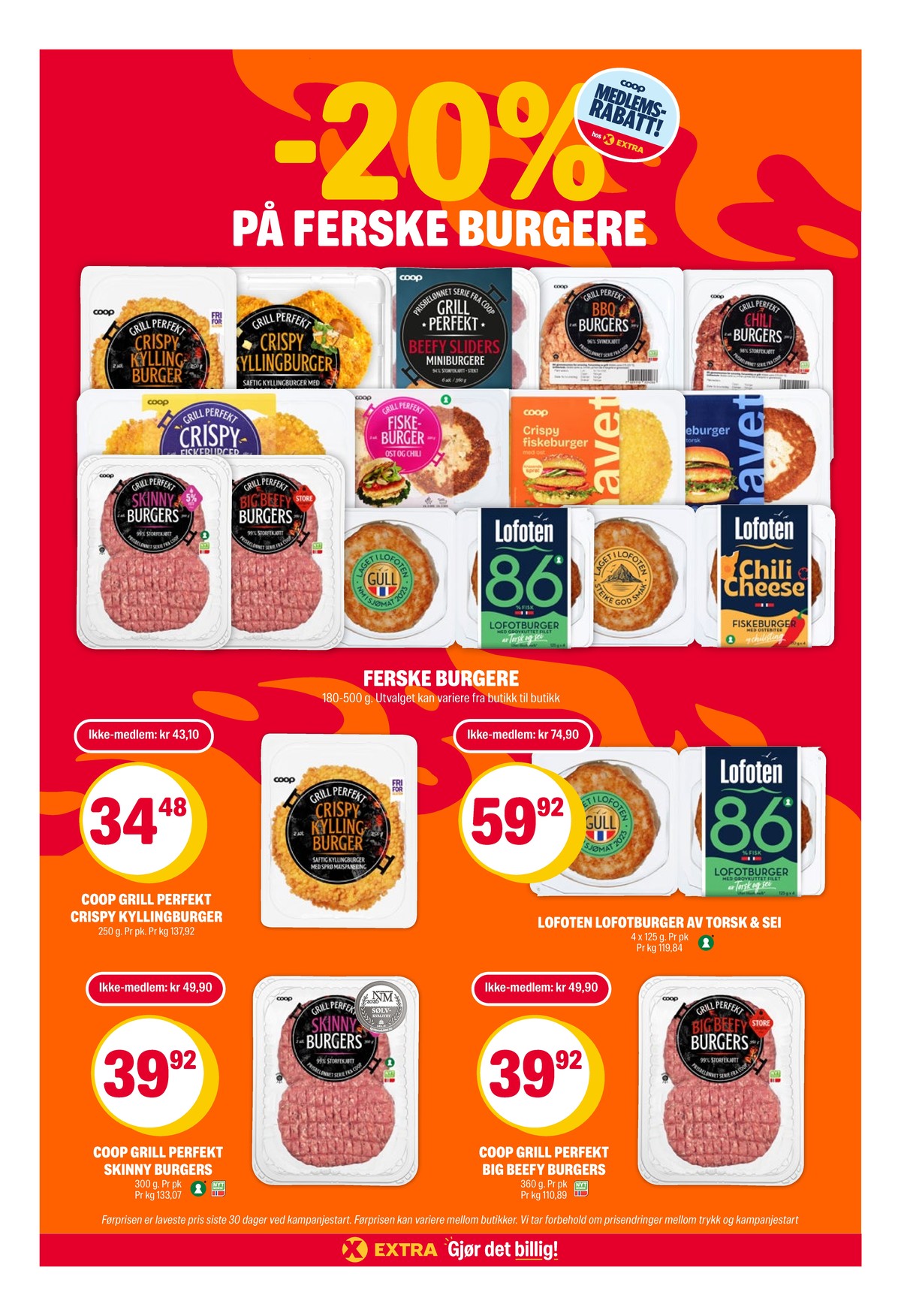 Se Coop Extra kundeavis for uke 26 på Tilbudsuken.no. Se gode tilbud på mange varer, f.eks. hamburger coop eller fiskeburger lofoten. Les kundeavisen her! Side 4