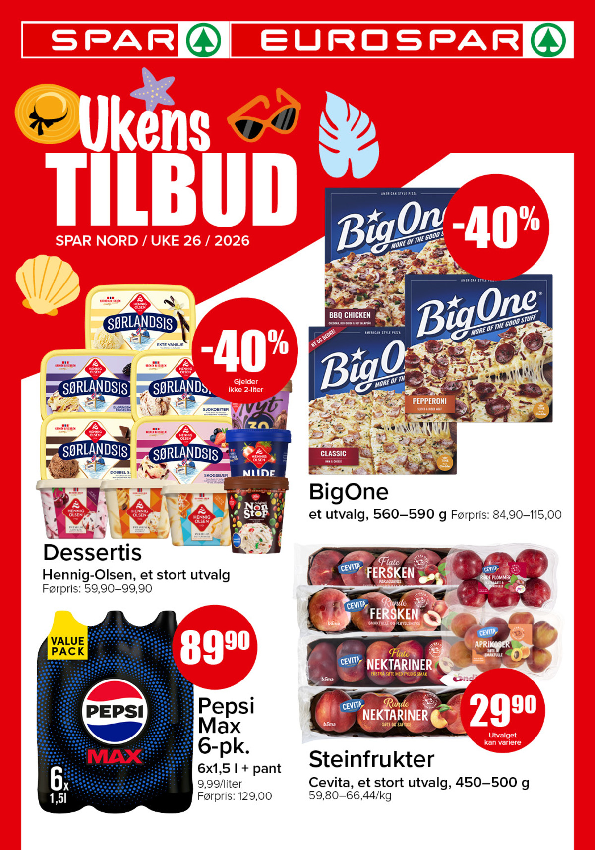 Se Spar - Eurospar kundeavis for uge 26 på Tilbudsuken.no. Se gode tilbud på mange varer. Les kundeavisen her! Side 1
