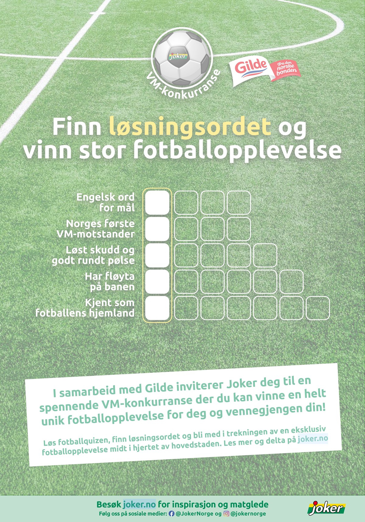 Se Joker kundeavis for uge 26 på Tilbudsuken.no. Se gode tilbud på mange varer. Les kundeavisen her! Side 4