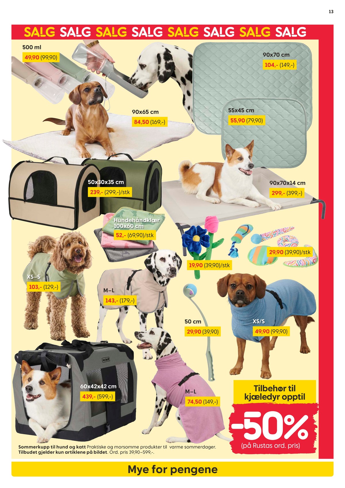 Se Rusta kundeavis for uke 26 på Tilbudsuken.no. Se gode tilbud på mange varer, f.eks. hundeklær ukjent eller hundeklær ukjent. Les kundeavisen her! Side 13
