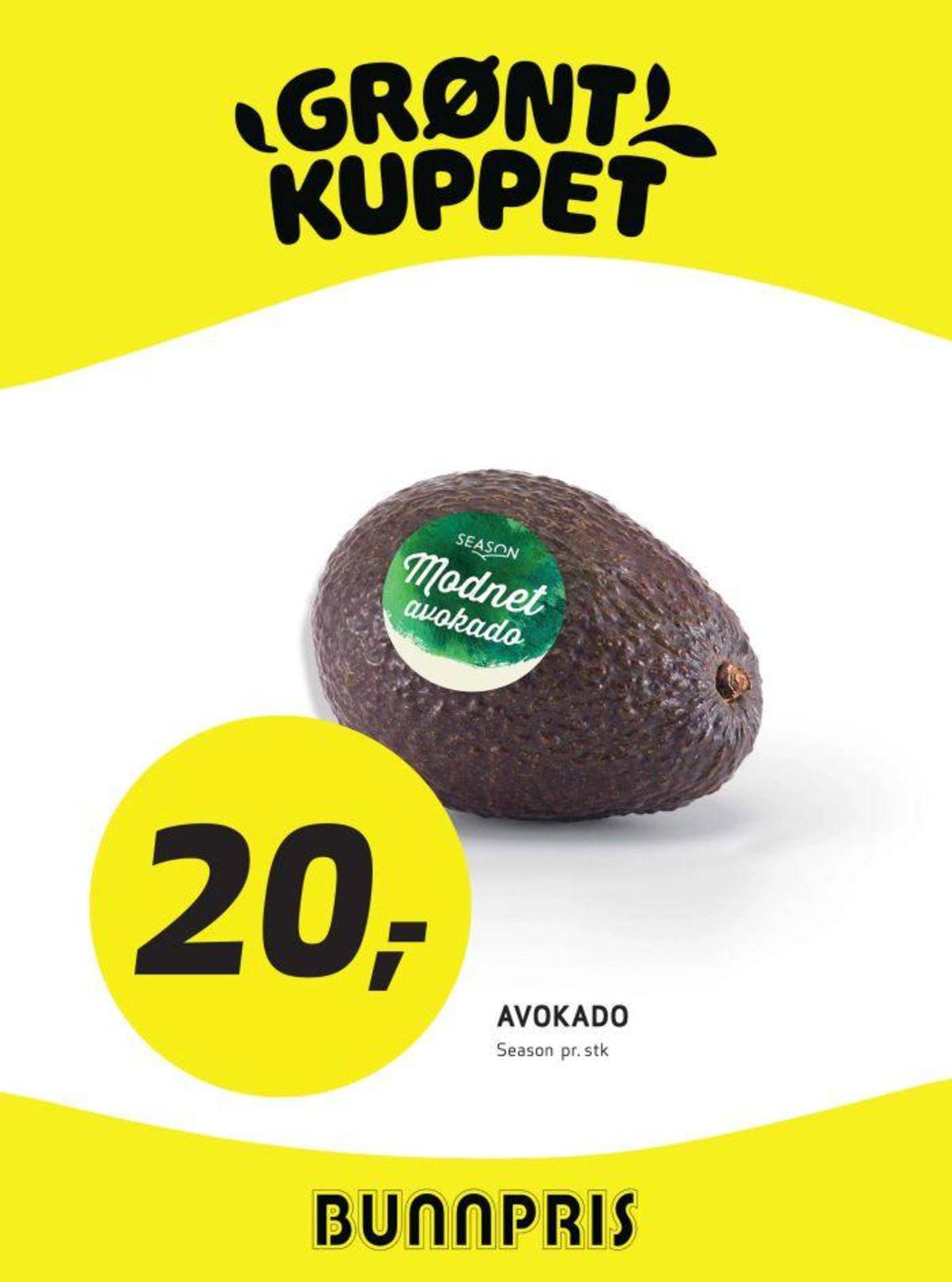 Se Bunnpris kundeavis for uke 26 på Tilbudsuken.no. Se gode tilbud på mange varer, f.eks. avokado season eller andre varer. Les kundeavisen her! Side 15
