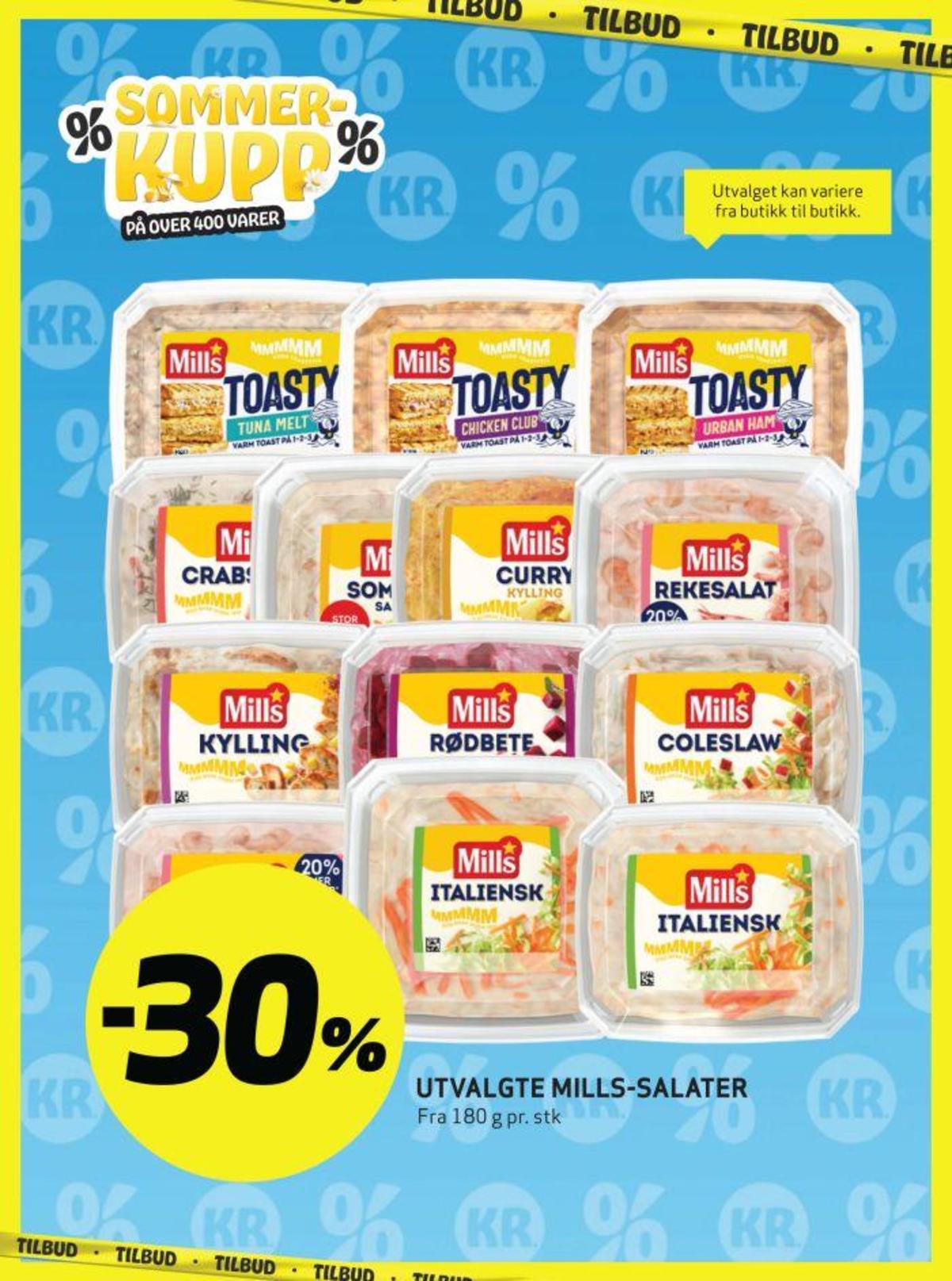 Se Bunnpris kundeavis for uke 26 på Tilbudsuken.no. Se gode tilbud på mange varer, f.eks. toasty tuna melt mills eller crabsticksalat mills. Les kundeavisen her! Side 23