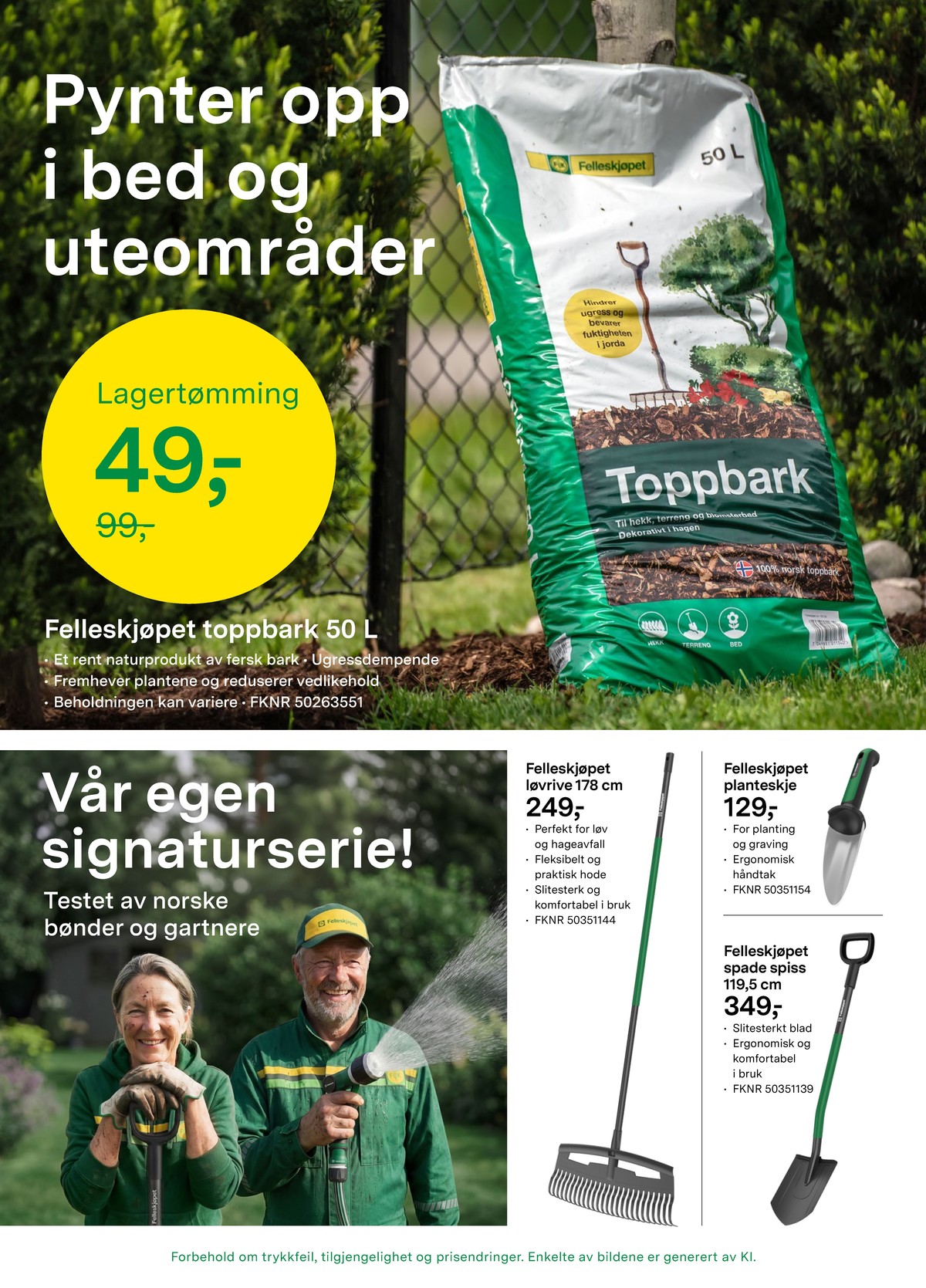 Se Felleskjøpet kundeavis for uge 26 på Tilbudsuken.no. Se gode tilbud på mange varer. Les kundeavisen her! Side 4