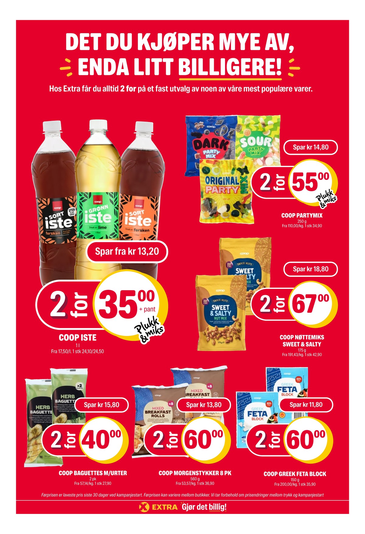 Se Coop Extra kundeavis for uge 26 på Tilbudsuken.no. Se gode tilbud på mange varer. Les kundeavisen her! Side 36