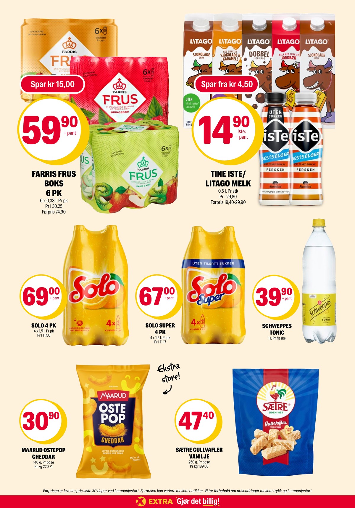 Se Coop Extra kundeavis for uge 26 på Tilbudsuken.no. Se gode tilbud på mange varer. Les kundeavisen her! Side 30