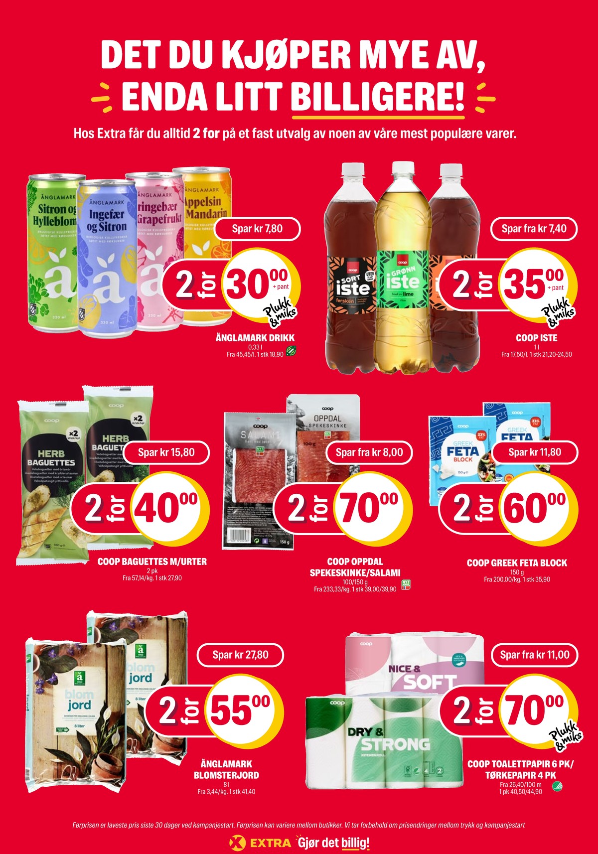 Se Coop Extra kundeavis for uge 26 på Tilbudsuken.no. Se gode tilbud på mange varer. Les kundeavisen her! Side 34