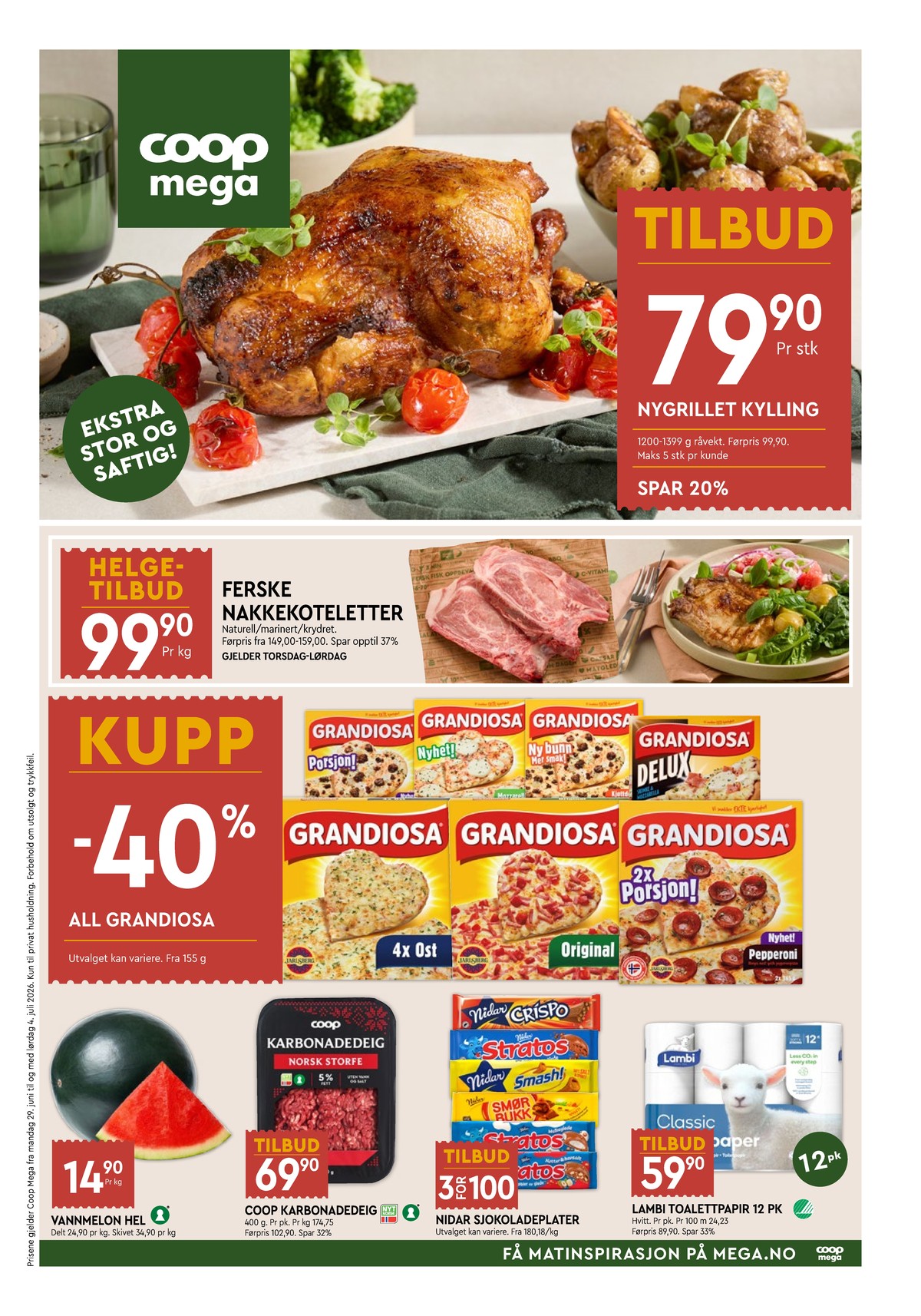 Se Coop Mega kundeavis for uge 27 på Tilbudsuken.no. Se gode tilbud på mange varer. Les kundeavisen her! Side 1
