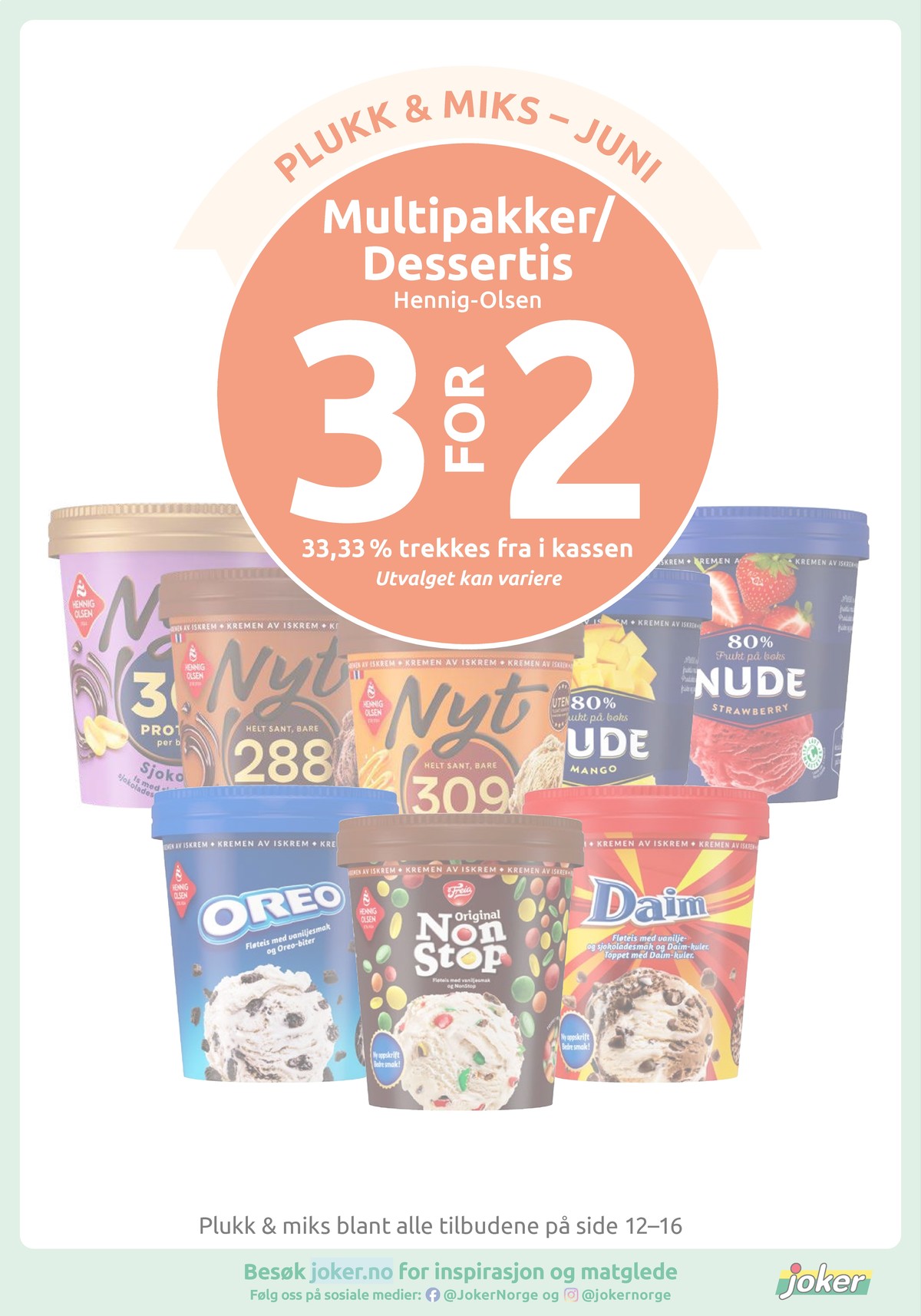 Se Joker kundeavis for uge 27 på Tilbudsuken.no. Se gode tilbud på mange varer. Les kundeavisen her! Side 16
