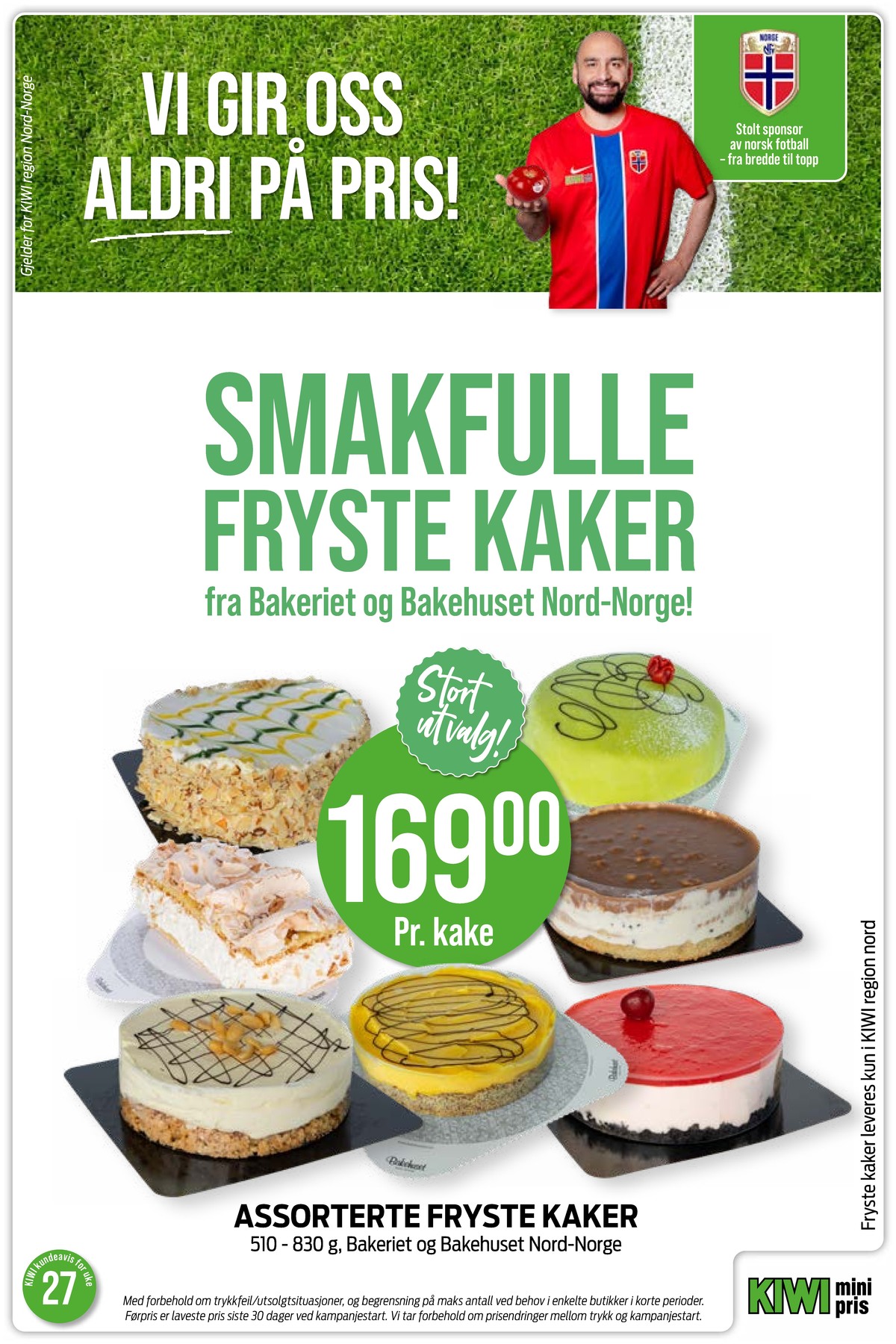 Se Kiwi kundeavis for uke 27 på Tilbudsuken.no. Se gode tilbud på mange varer, f.eks. kake bakehuset eller andre varer. Les kundeavisen her! Side 27