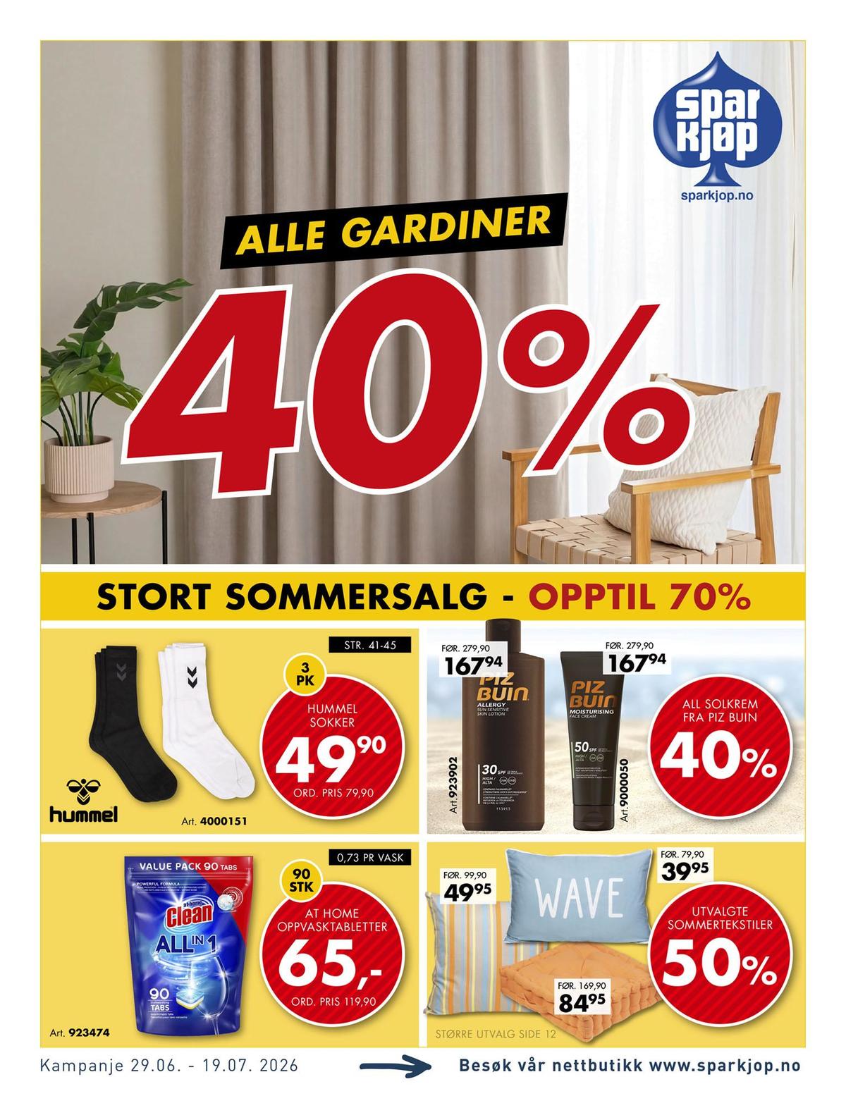 Se Sparkjøp kundeavis for uge 27 på Tilbudsuken.no. Se gode tilbud på mange varer. Les kundeavisen her! Side 1