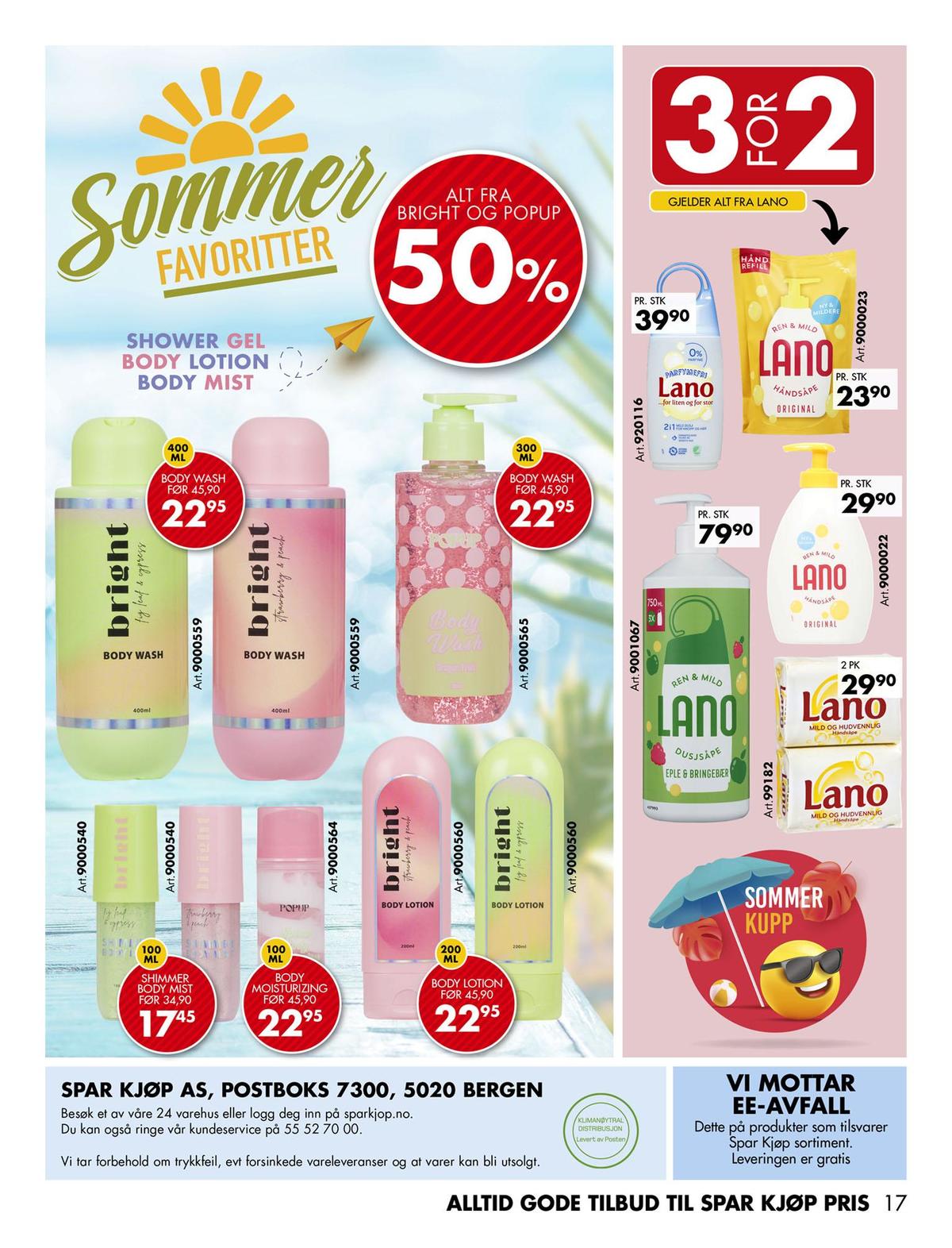 Se Sparkjøp kundeavis for uge 27 på Tilbudsuken.no. Se gode tilbud på mange varer. Les kundeavisen her! Side 17